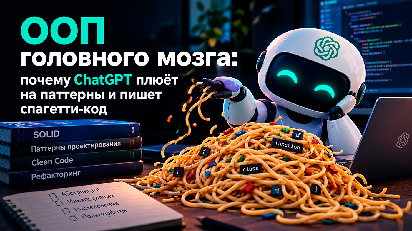 ООП головного мозга: почему ChatGPT плюёт на паттерны и пишет спагетти-код