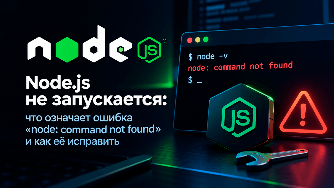 Node.js не запускается: что означает ошибка «node: command not found» и как её исправить