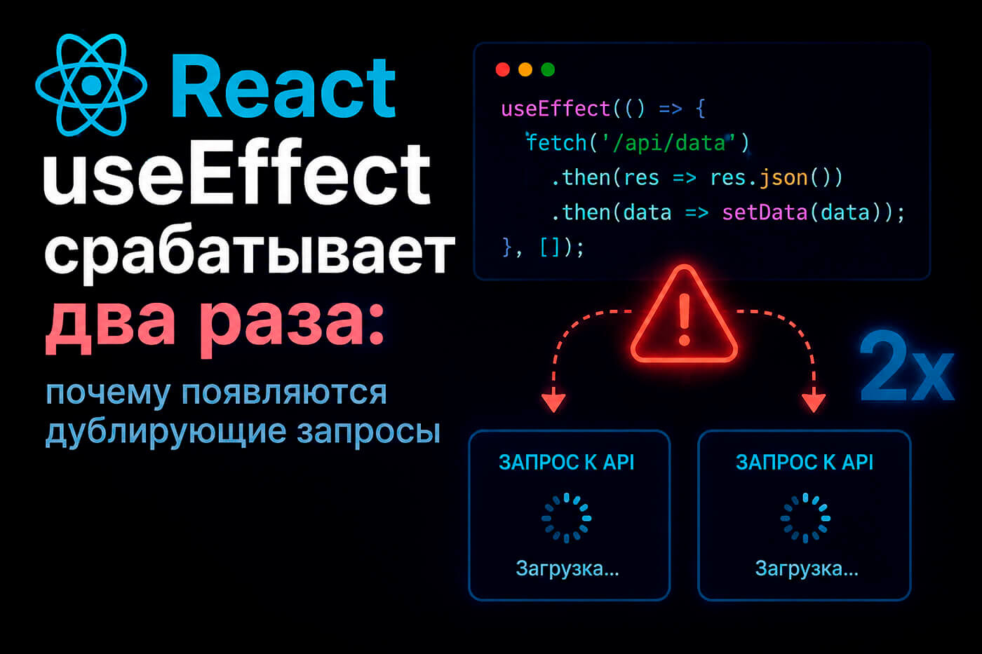 React useEffect срабатывает два раза: почему появляются дублирующие запросы
