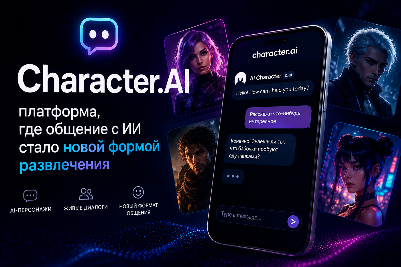 Character.AI - платформа, где общение с ИИ стало новой формой развлечения