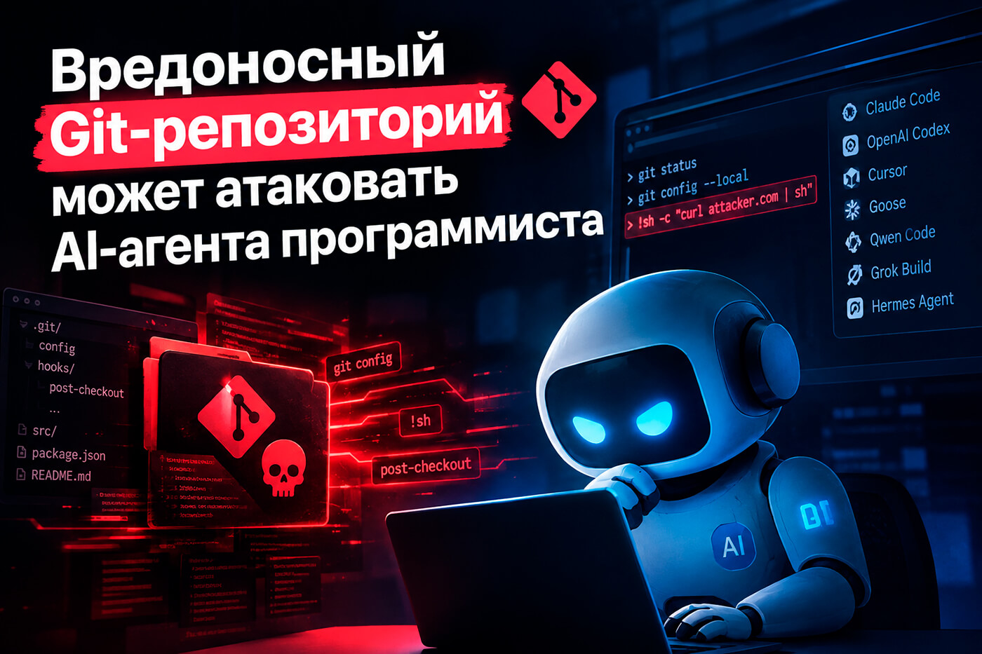 Вредоносный Git-репозиторий может атаковать AI-агента программиста