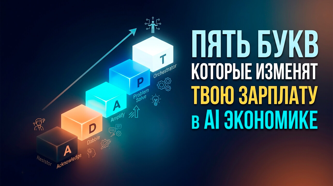Пять букв, которые определят вашу зарплату на ближайшие 10 лет: Фреймворк ADAPT
