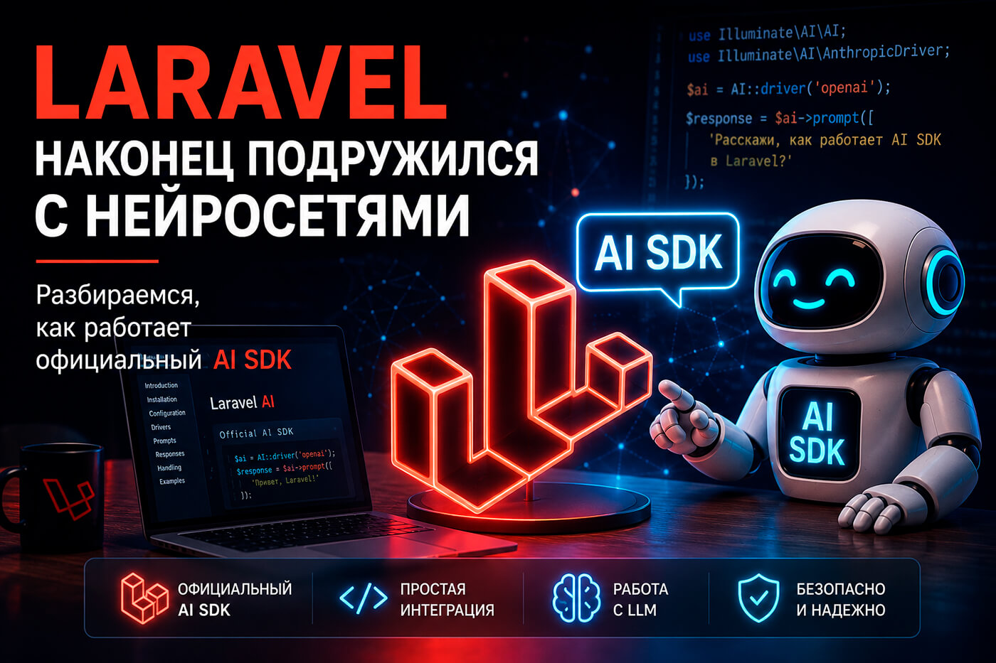 Laravel наконец подружился с нейросетями. Разбираемся, как работает официальный AI SDK