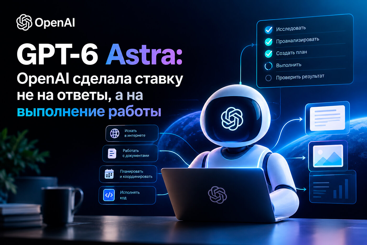 GPT-6 Astra: OpenAI сделала ставку не на ответы, а на выполнение работы