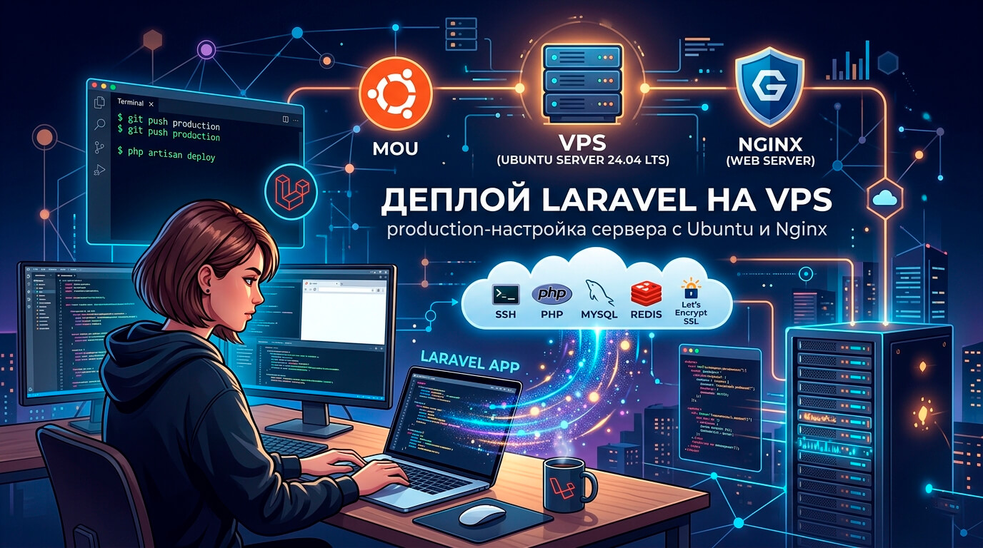 Деплой Laravel на VPS: production-настройка сервера с Ubuntu и Nginx
