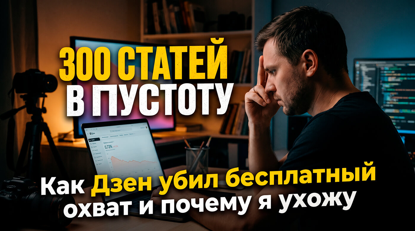 294 статьи на Дзене спустя: похороны иллюзии, которую я сам и создавал (Часть 2)