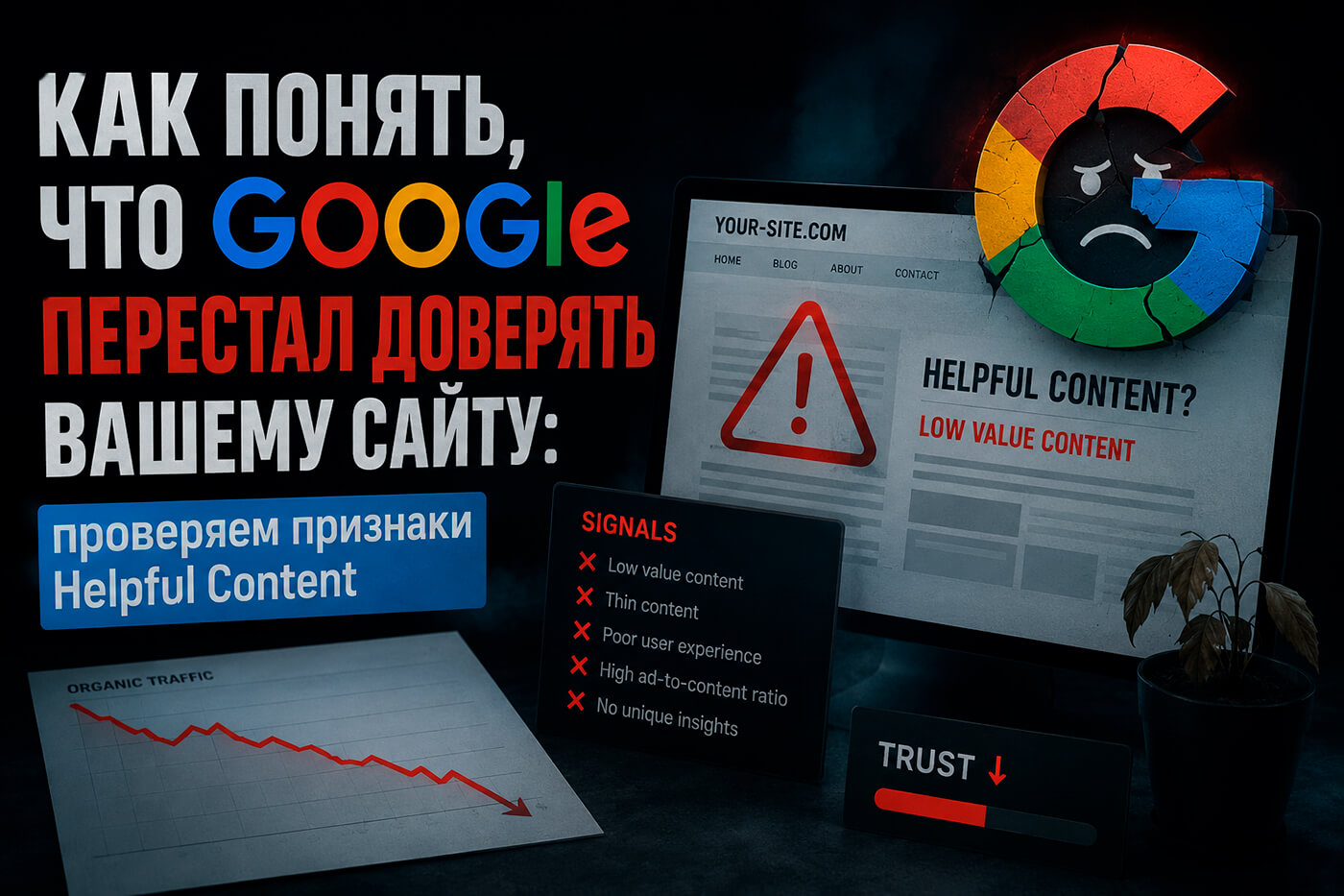 Как понять, что Google перестал доверять вашему сайту: проверяем признаки Helpful Content