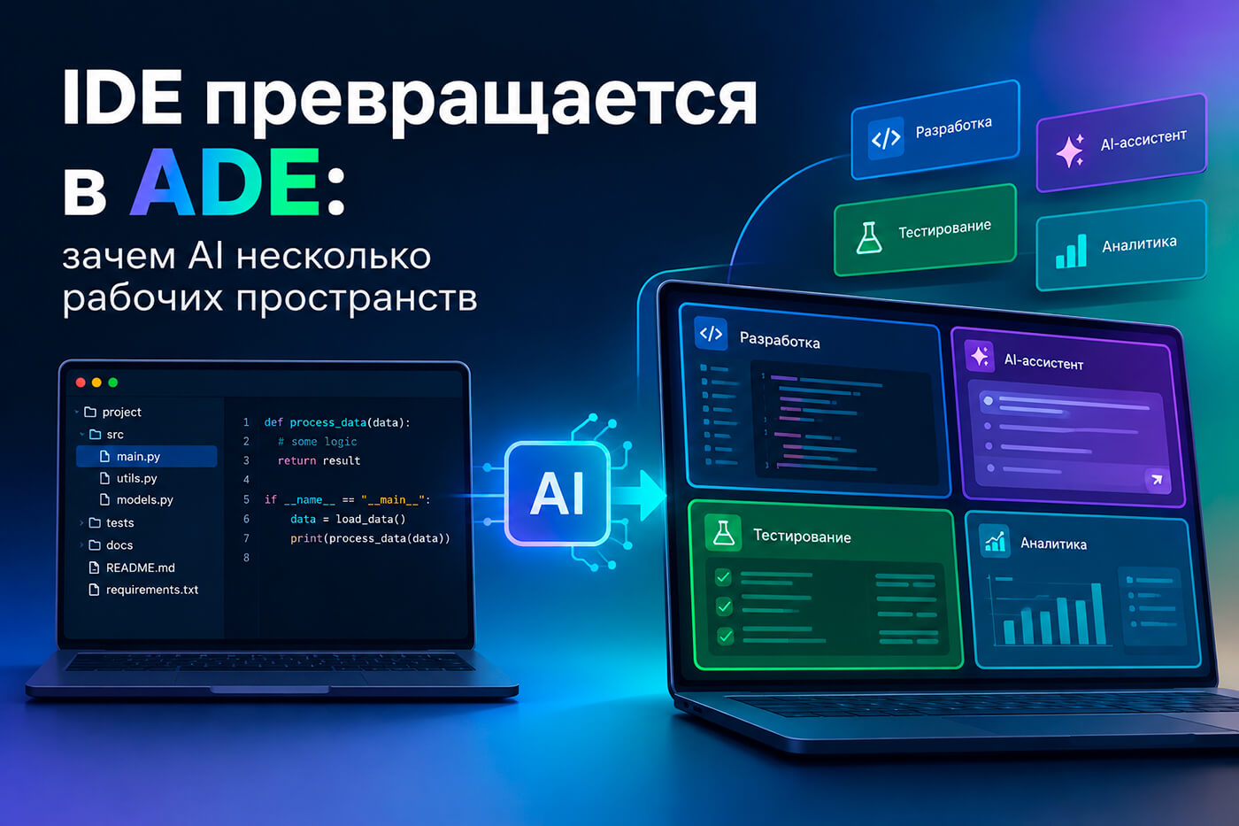IDE превращается в ADE: зачем разработчику несколько рабочих пространств для AI