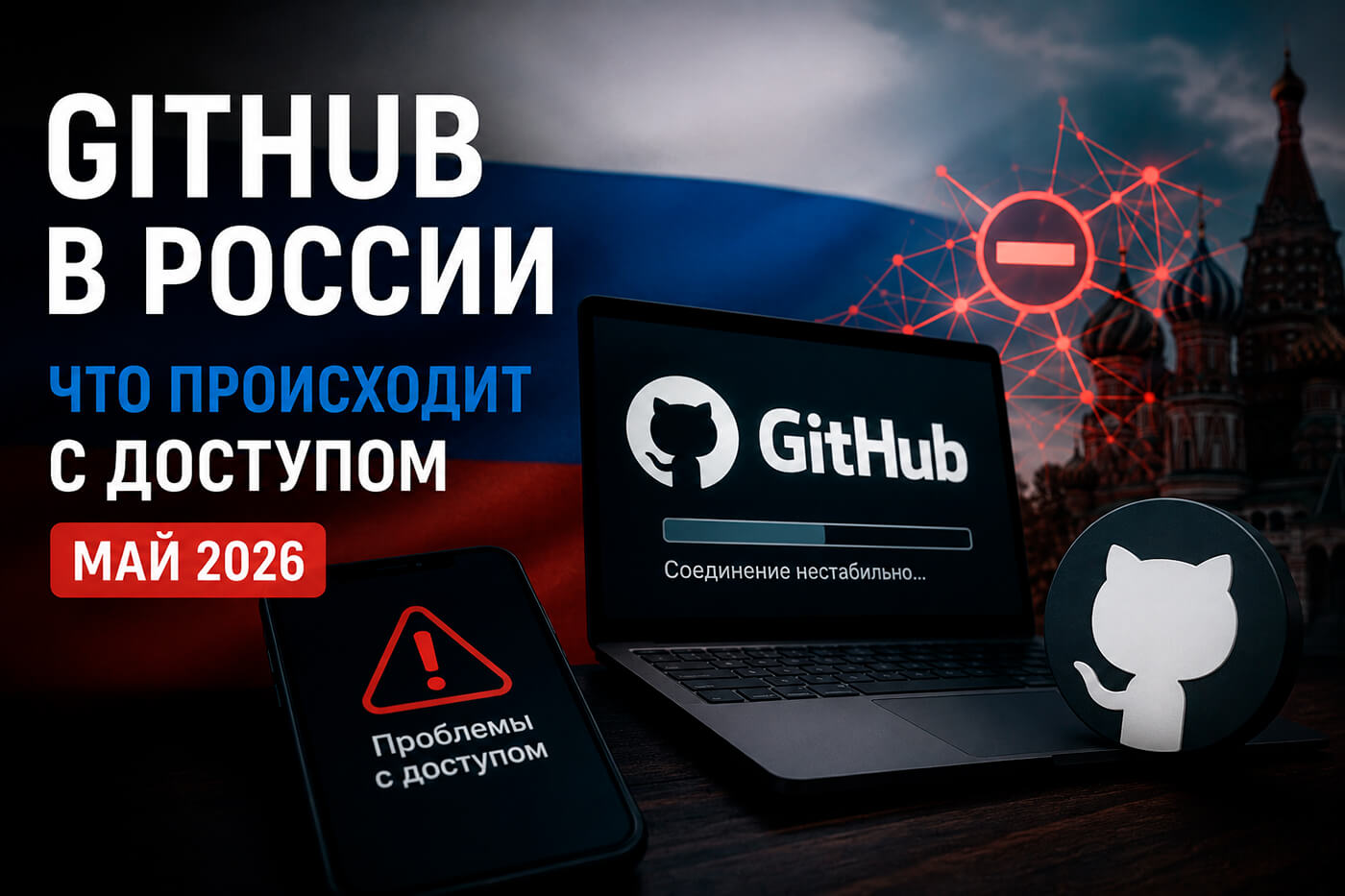 GitHub в России: текущая ситуация с доступом и стабильностью