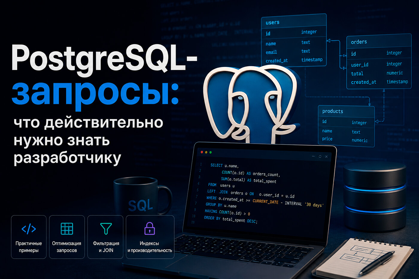 PostgreSQL-запросы: что действительно нужно знать разработчику