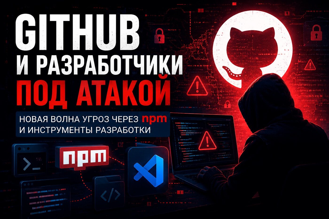GitHub и разработчики под атакой: новая волна угроз через npm и инструменты разработки