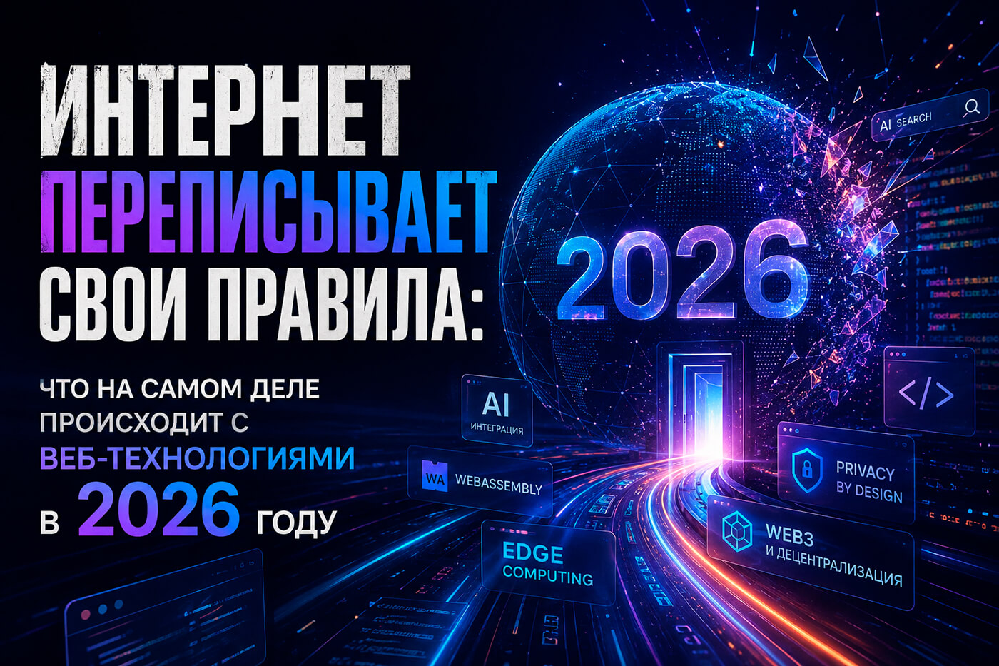 Интернет переписывает свои правила: что на самом деле происходит с веб-технологиями в 2026 году
