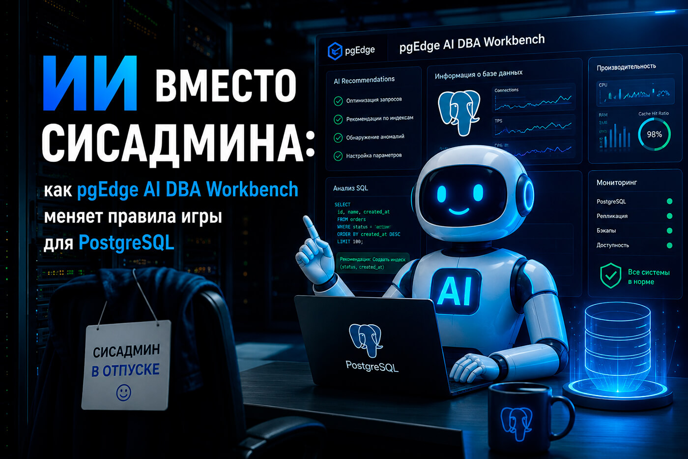 ИИ вместо сисадмина: как pgEdge AI DBA Workbench меняет правила игры для PostgreSQL