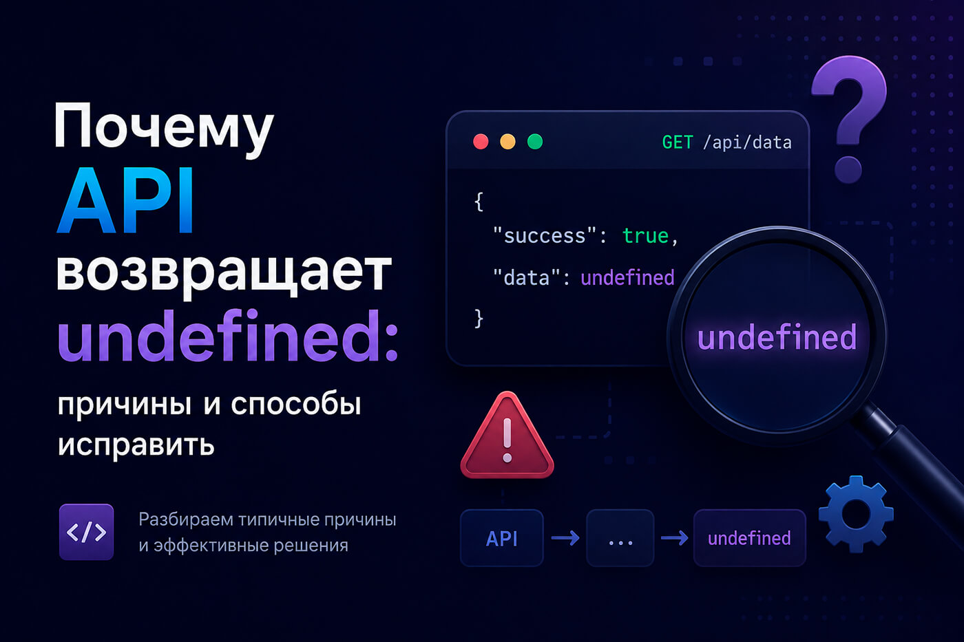 Почему API возвращает undefined: причины и способы исправить