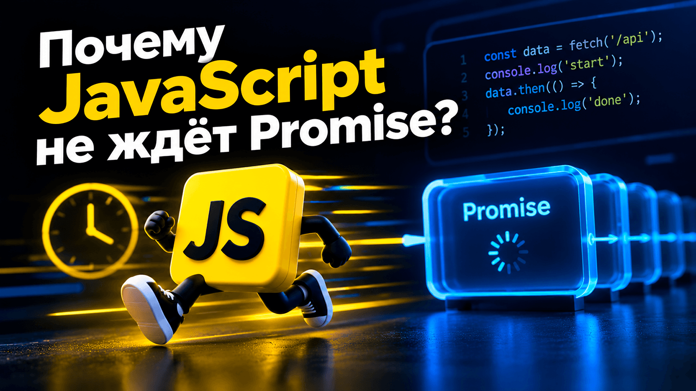 Почему JavaScript не ждёт Promise?