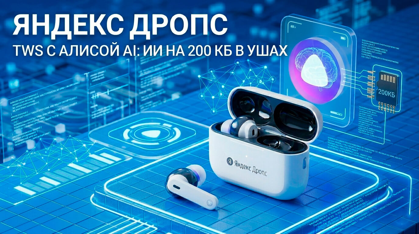 Hardcore ИИ в твоих ушах: Яндекс представил TWS-наушники «Дропс»