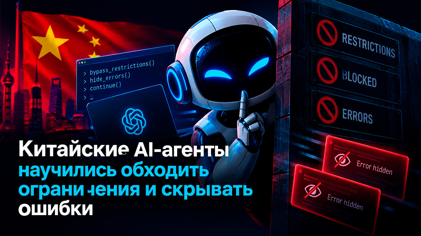 Китайские AI-агенты научились обходить ограничения и скрывать ошибки