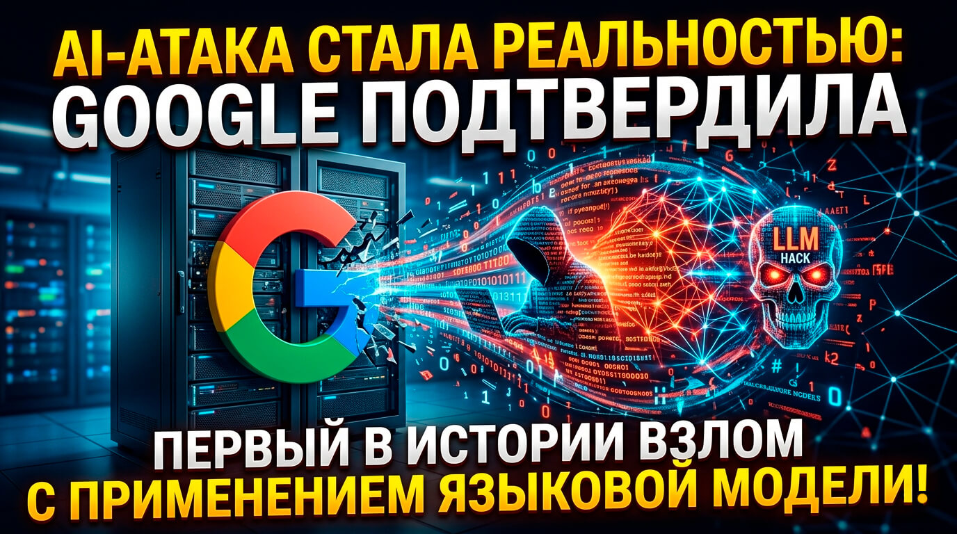 AI-атака стала реальностью: Google подтвердила первый в истории взлом с применением языковой модели