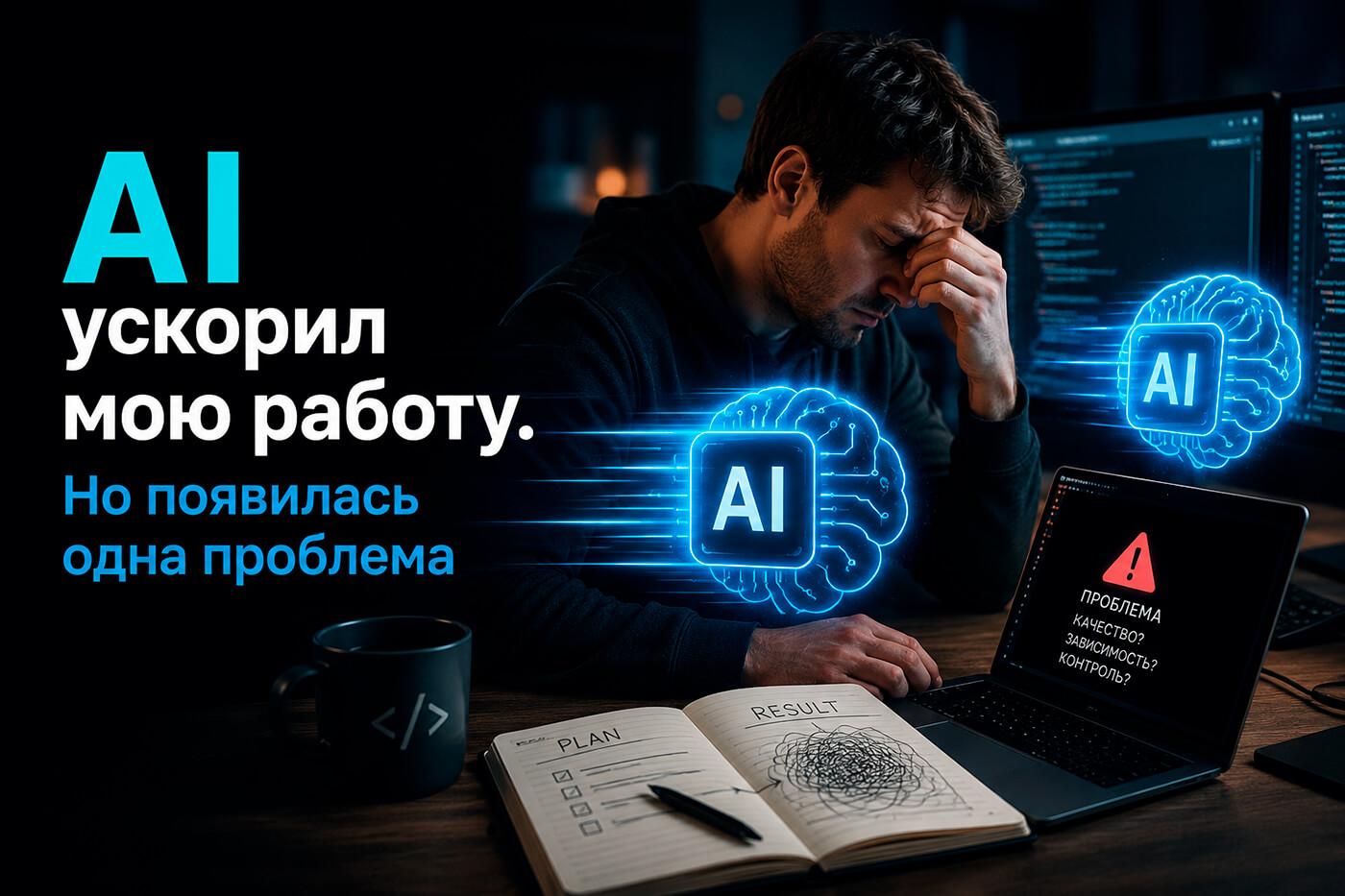 AI ускорил мою работу. Но появилась одна проблема