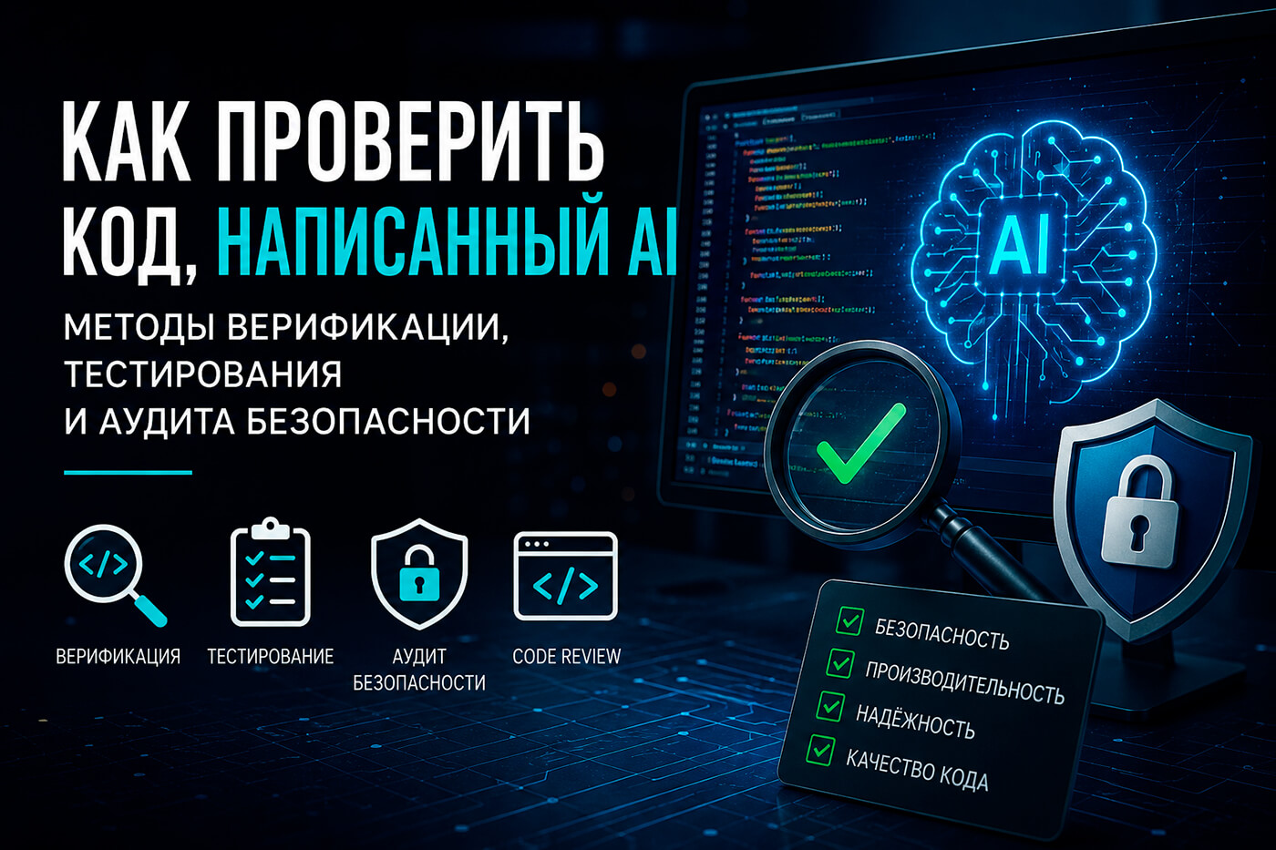 Как проверить код, написанный AI: методы верификации, тестирования и аудита безопасности