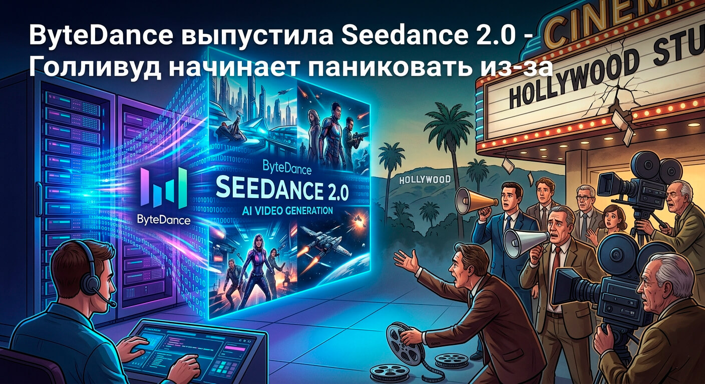 ByteDance выпустила Seedance 2.0 - Голливуд начинает паниковать из-за нового AI