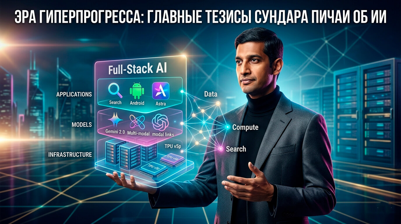 Модель «Full-Stack AI»: Главные тезисы Сундара Пичаи о трансформации Google