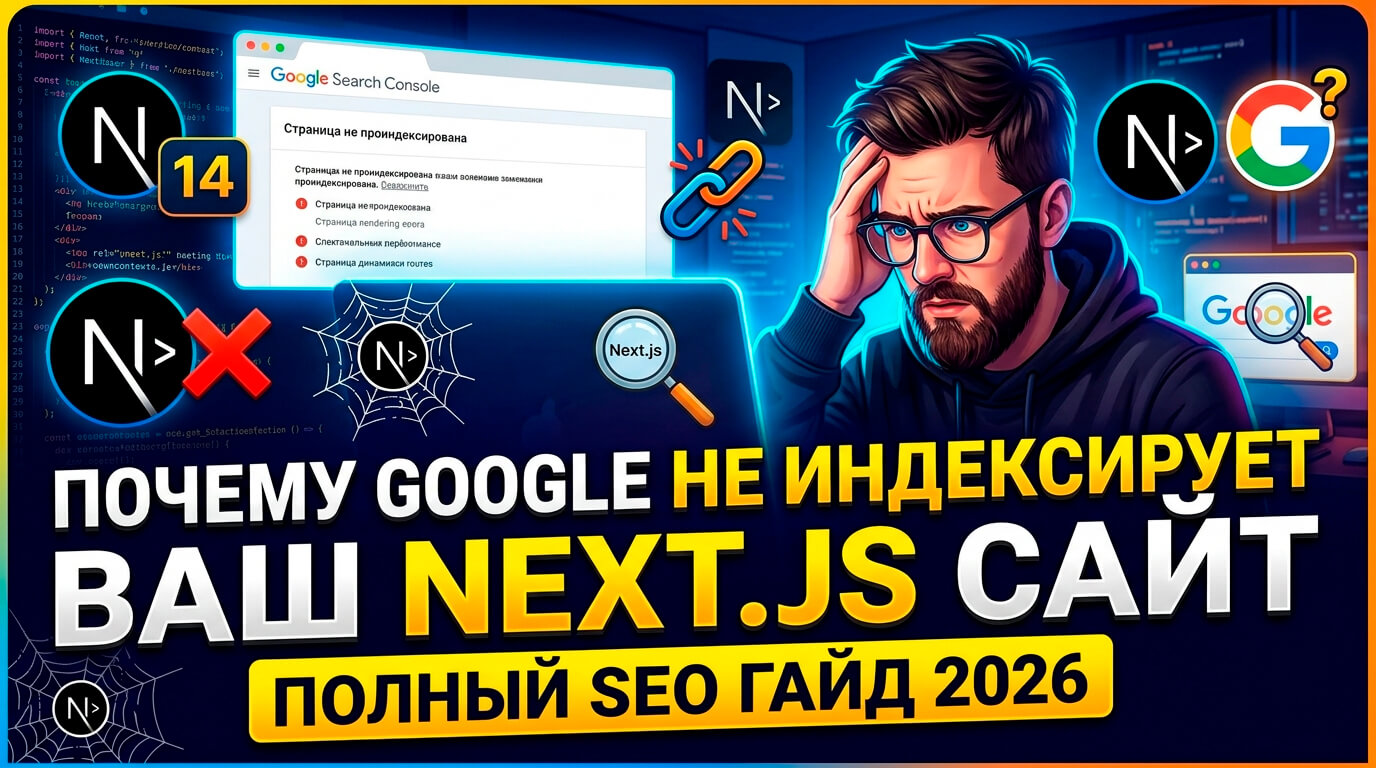 Почему Google не индексирует ваш Next.js сайт - полный SEO гайд 2026