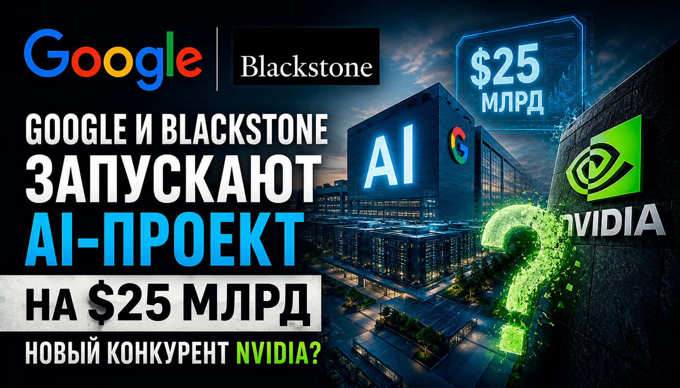 Google и Blackstone запускают AI-проект на $25 млрд: новый конкурент NVIDIA?